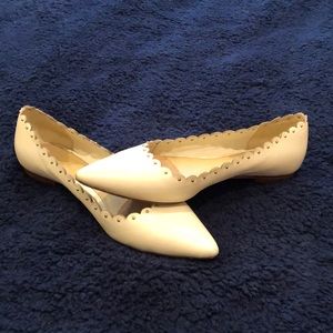 Coach scalloped flats